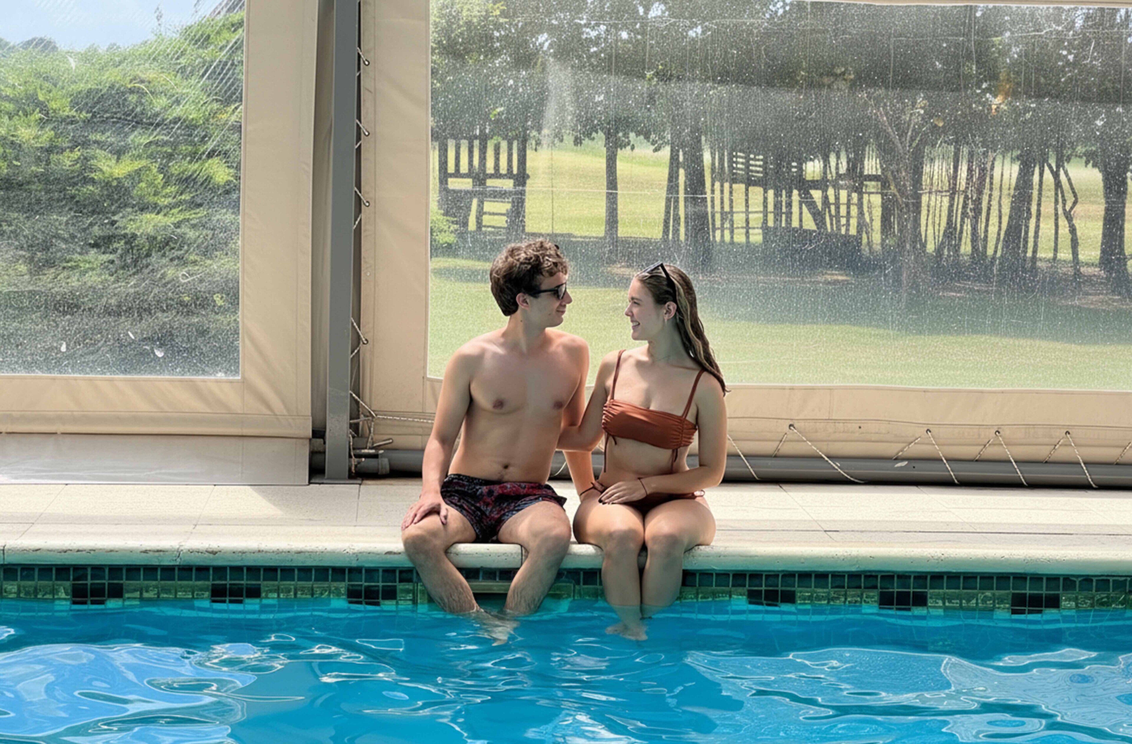 Una piscina techada