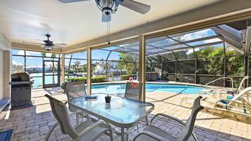 House, Multiple Beds (Direct boating access home with pool ) | Dining