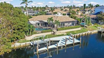 House, Multiple Beds (Direct boating access home with pool ) | Marina