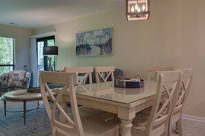 Signature Condo, 2 Bedrooms, Balcony, Lagoon View | In-room dining - Spacious Condo in the Heart of Hilton Head (Hilton Head Island)