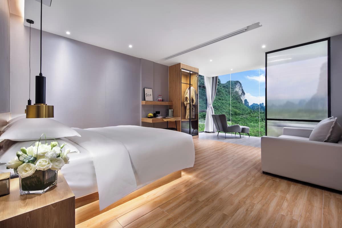 Panorama kamer, 1 slaapkamer | Luxe beddengoed, donzen dekbedden, pillowtop-bedden