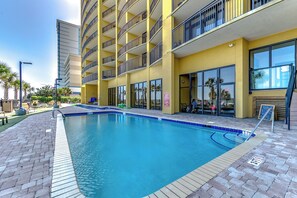 Indoor pool, outdoor pool - Premier 17th Floor Oceanfront Retreat - Myrtle Beach Hilton Anderson Club (Myrtle Beach)