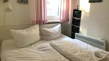 1 makuuhuone, vuodevaatteet