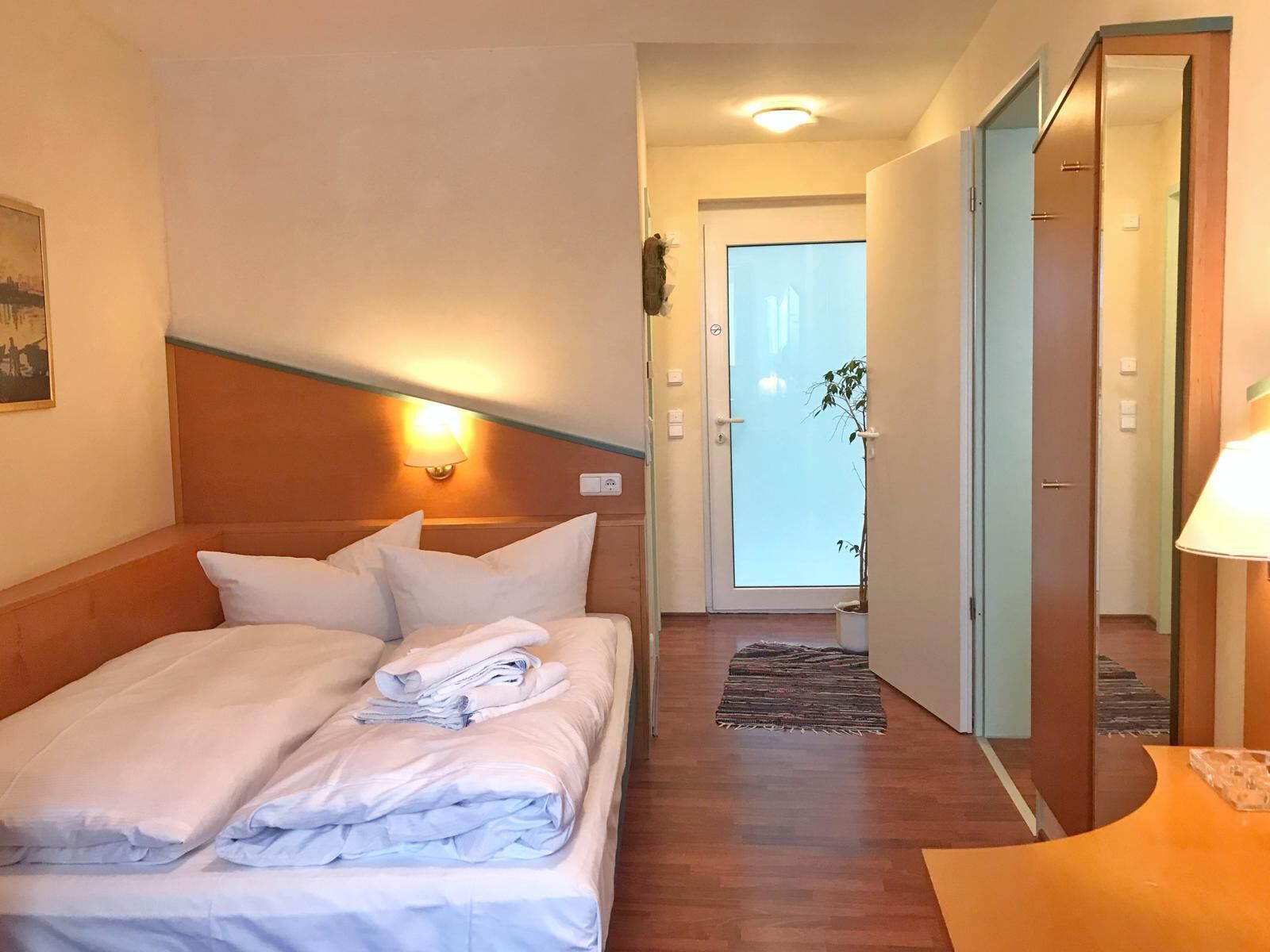 2 bedrooms, bed sheets