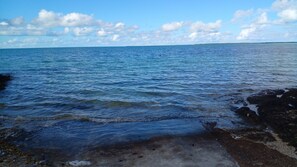 Beach nearby, sun-loungers