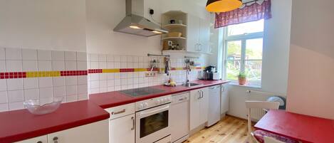 Kühlschrank, Ofen, Herdplatte, Geschirrspüler