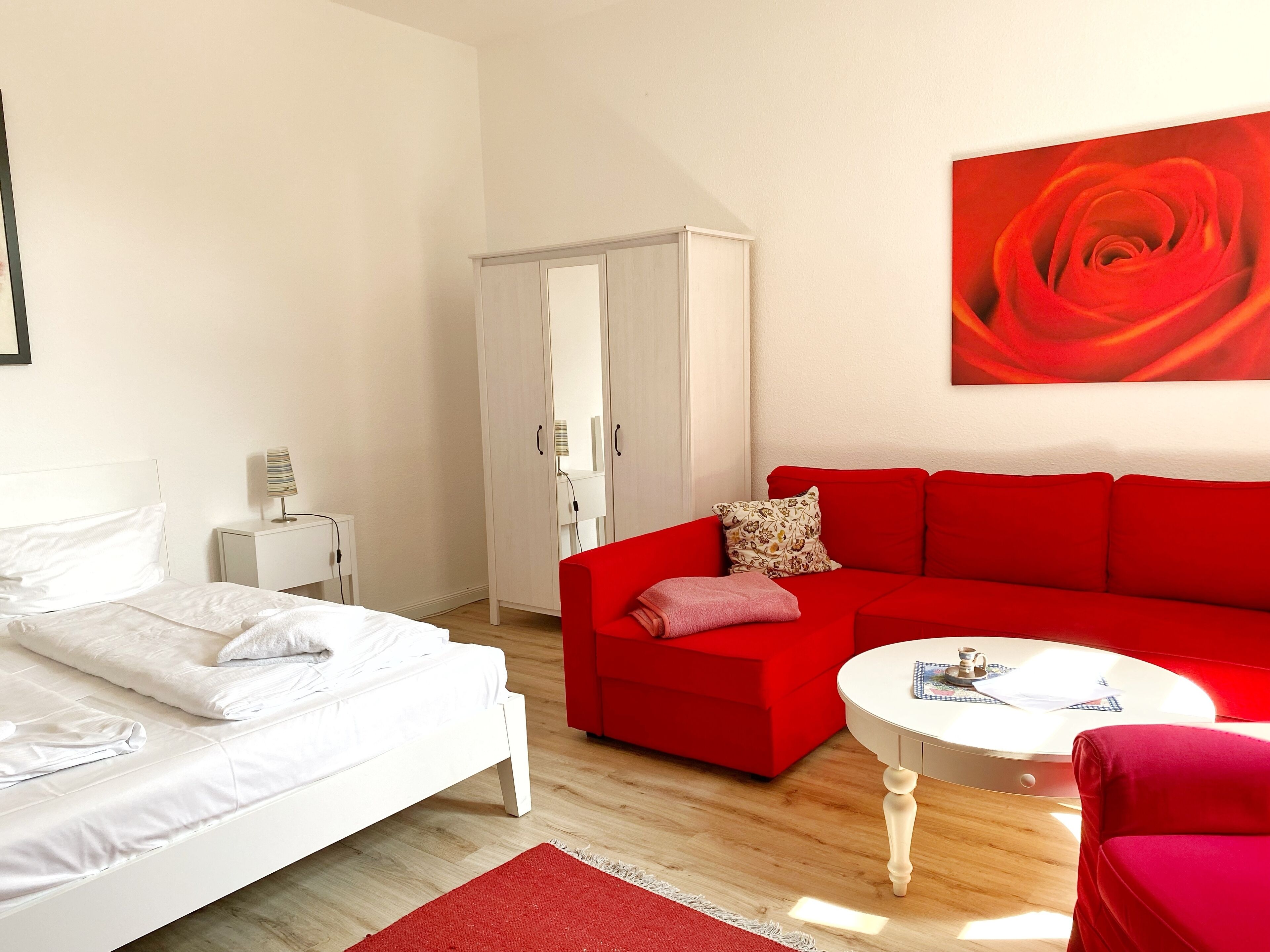 1 Schlafzimmer, Reisekinderbett, kostenloses WLAN, Bettwäsche