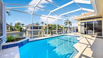House, Multiple Beds (Alluring waterfront home with W expos) | Pool