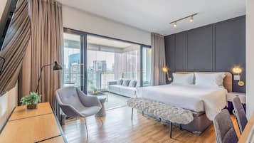 Apartamento | Wi-Fi de cortesia, roupa de cama