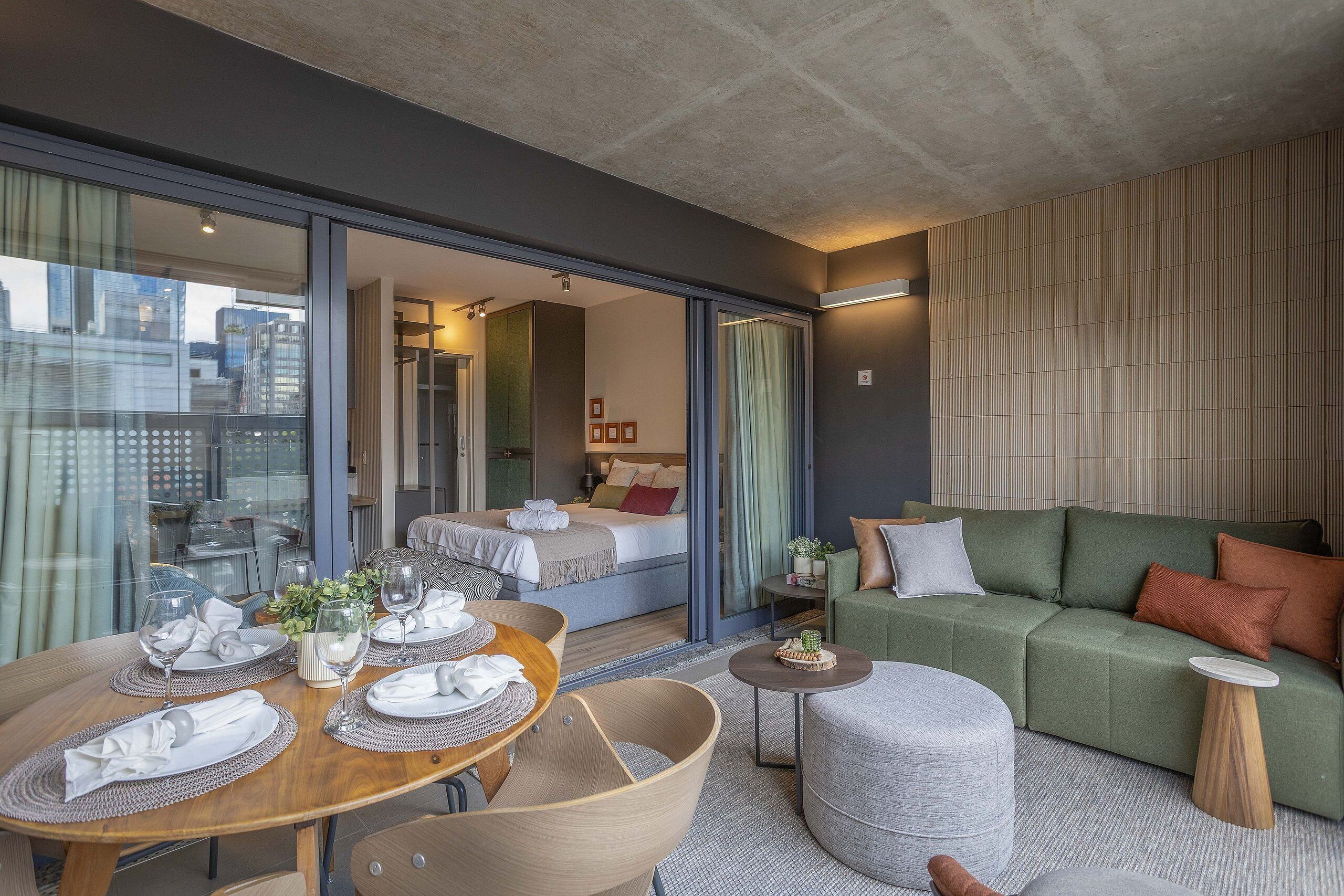 Apartamento | Wi-Fi de cortesia, roupa de cama