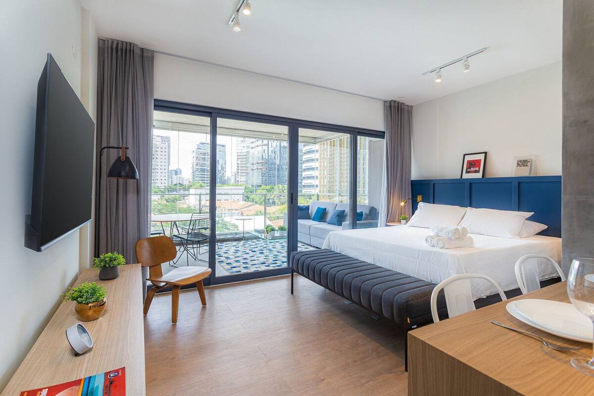 Estúdio standard | 1 quarto, Wi-Fi de cortesia, roupa de cama