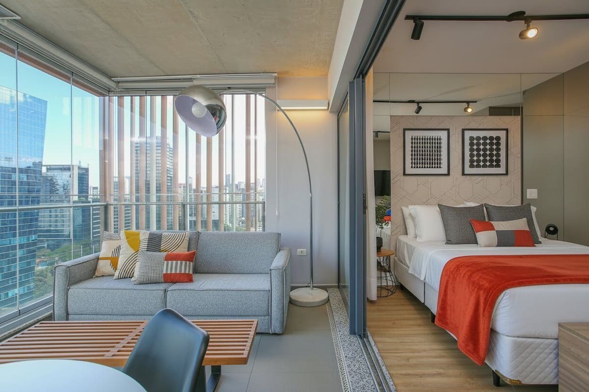 Apartamento | Wi-Fi de cortesia, roupa de cama