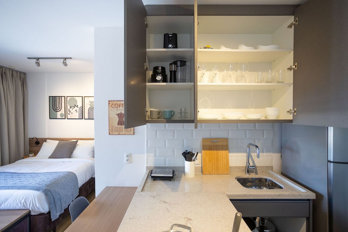 Estúdio executivo | 1 quarto, Wi-Fi de cortesia, roupa de cama