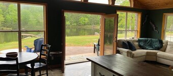 Top Alrbnb destination now on VRBO! Lake House on private lake -fishing / horses