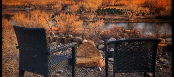 The Turquoise Door at Triple View Tiny Houses