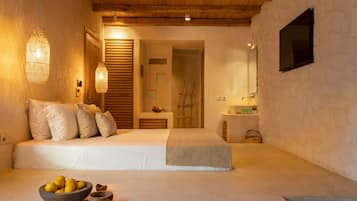 Deluxe suite | 1 slaapkamer, een kluis op de kamer, geluiddichte muren