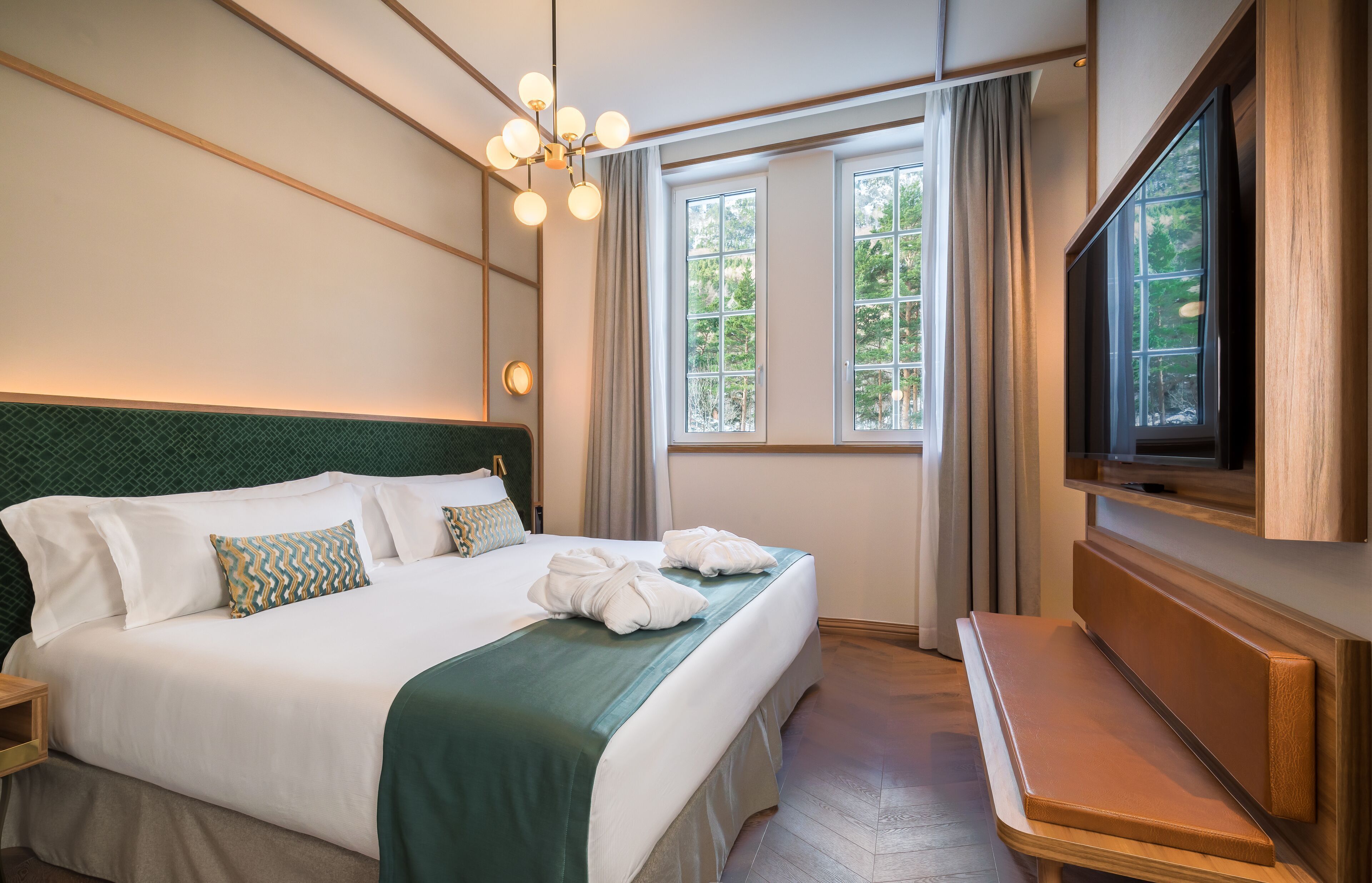 Bettwäsche aus ägyptischer Baumwolle, hochwertige Bettwaren, Minibar