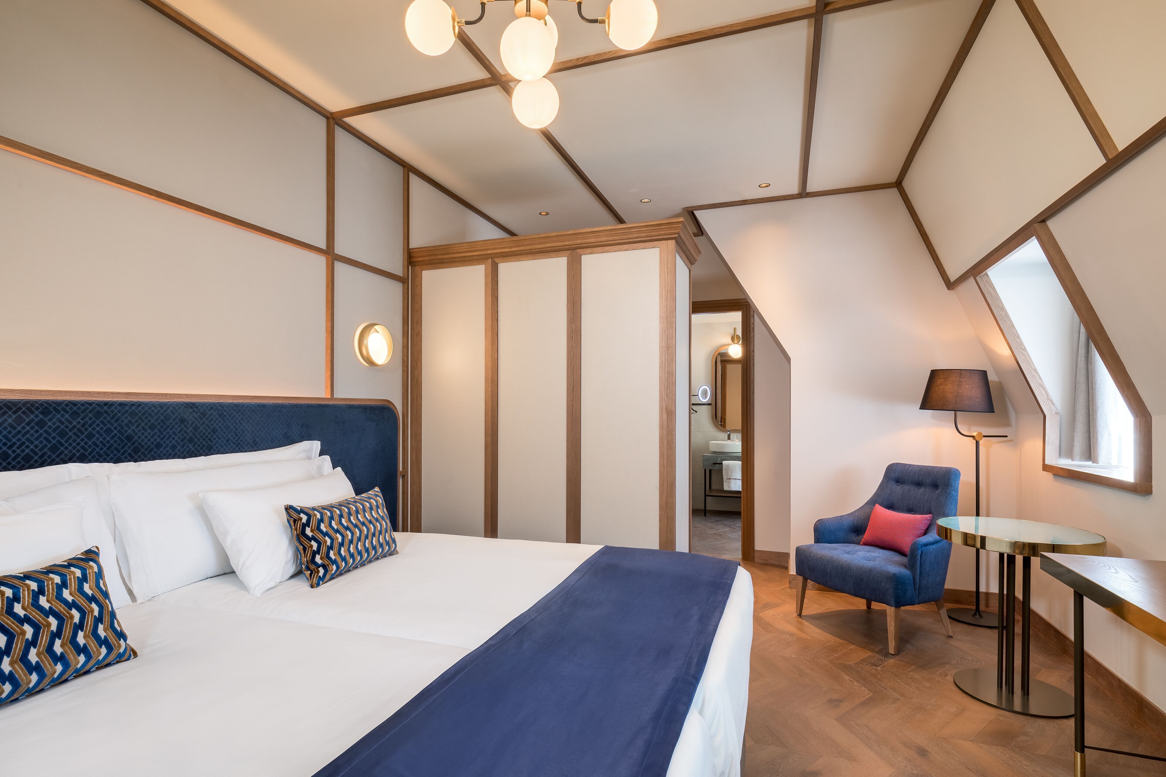 Bettwäsche aus ägyptischer Baumwolle, hochwertige Bettwaren, Minibar