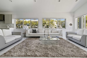 TV, offices - Island Oasis • 4BR Home w/ Heated Pool + Jacuzzi (North Bay Village)