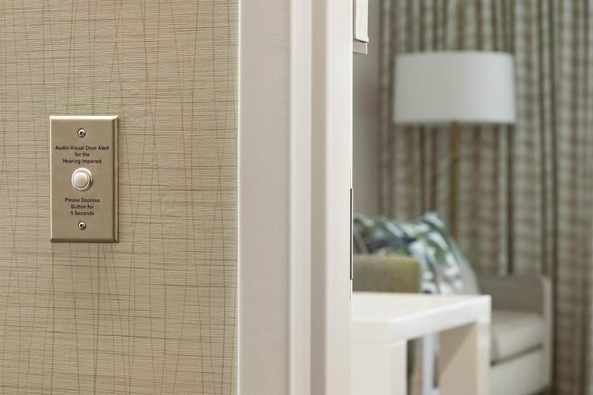 Hypo-allergenic bedding, Tempur-Pedic beds, in-room safe, desk