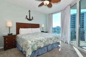 2 bedrooms, iron/ironing board, free WiFi, bed sheets - 6th Floor condo at The Palms of Destin with Seasonal Beach Shuttle! (Destin)