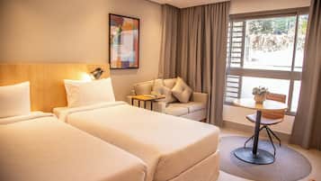 Draps en coton égyptien, literie de qualité supérieure, minibar