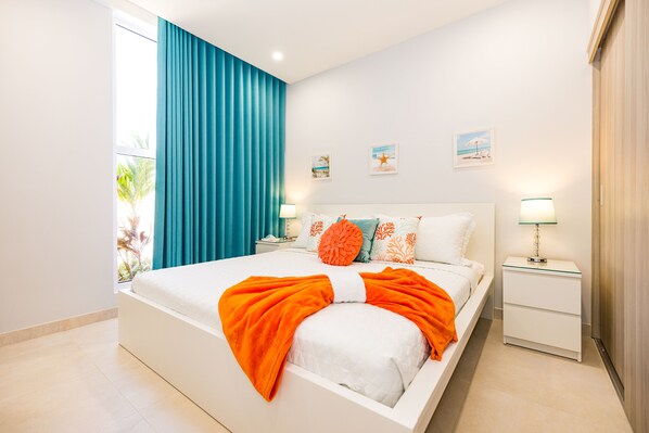 2 chambres, bureau, lit de bébé portatif, Wi-Fi