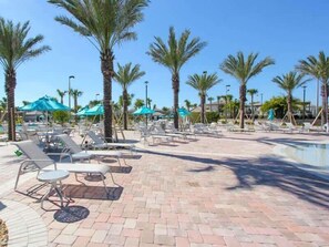 Terrace/patio - Family home near Disney w/ themed rooms & pool (Four Corners)