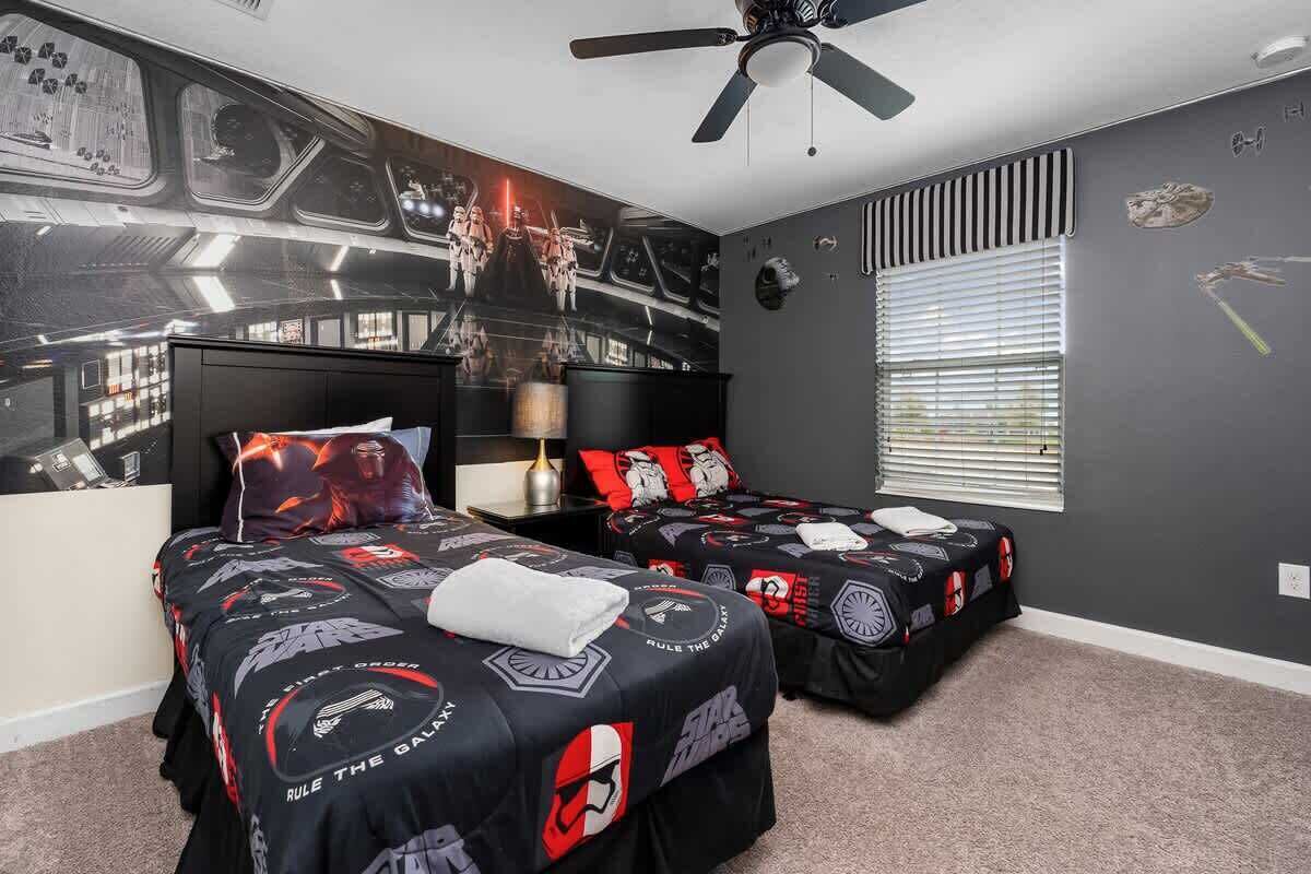 4 bedrooms, iron/ironing board, travel crib, WiFi