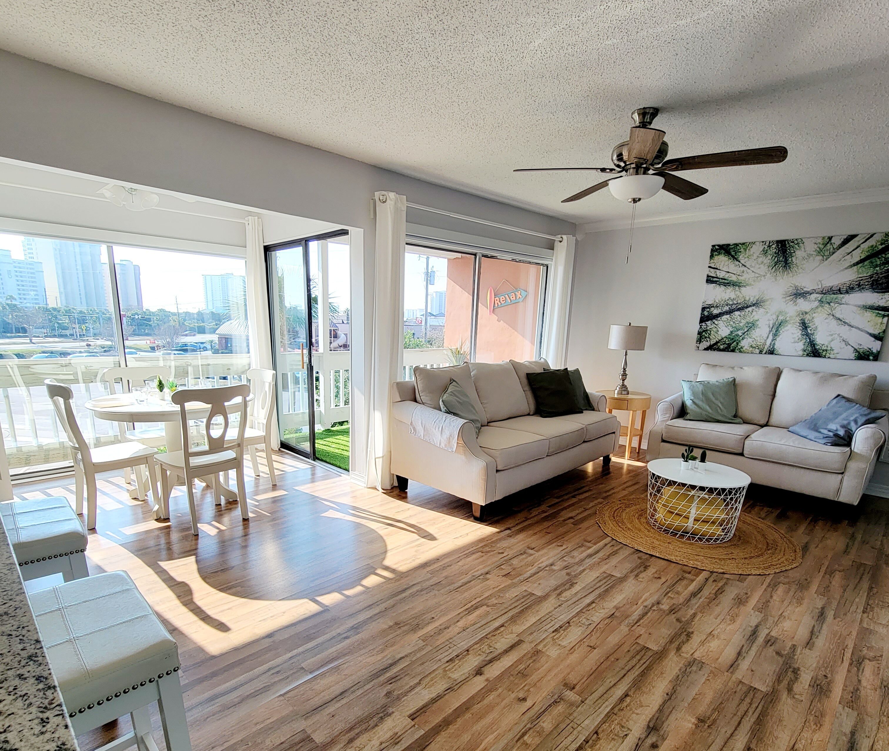 Living and dining room
