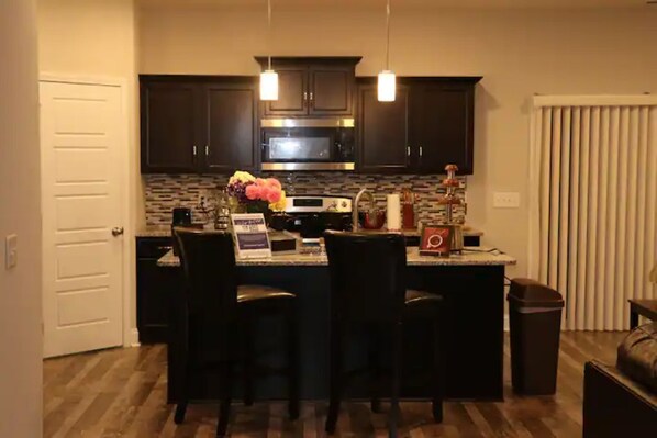 Highchair, paper towels