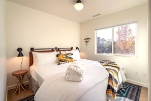 3 bedrooms, iron/ironing board, travel cot, WiFi