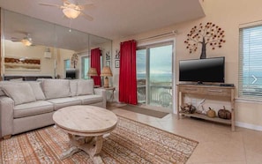 TV, DVD player - Beach Front Town House ~ Ocean Reef 701 ~ Walk from your deck to the beach (Gulf Shores)