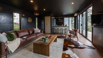 TV, fireplace, stereo