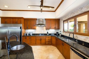 Fridge, microwave, oven, stovetop - Playa Hermosa Hillside Villa • 5BR • Infinity Pool • Sleeps 14 • Villa Encantada (Playa Hermosa)