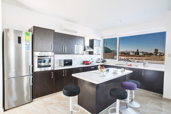 Villa, 3 chambres, piscine privée, vue jardin | Cuisine privée