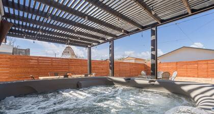Sunburst Hacienda Hot Tub Firepit Pool Ping-Pong