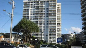 Burleigh Beach offers stunning views from its modern balconies.