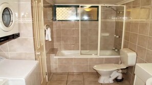 Combined shower/bathtub