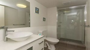 Combined shower/bathtub