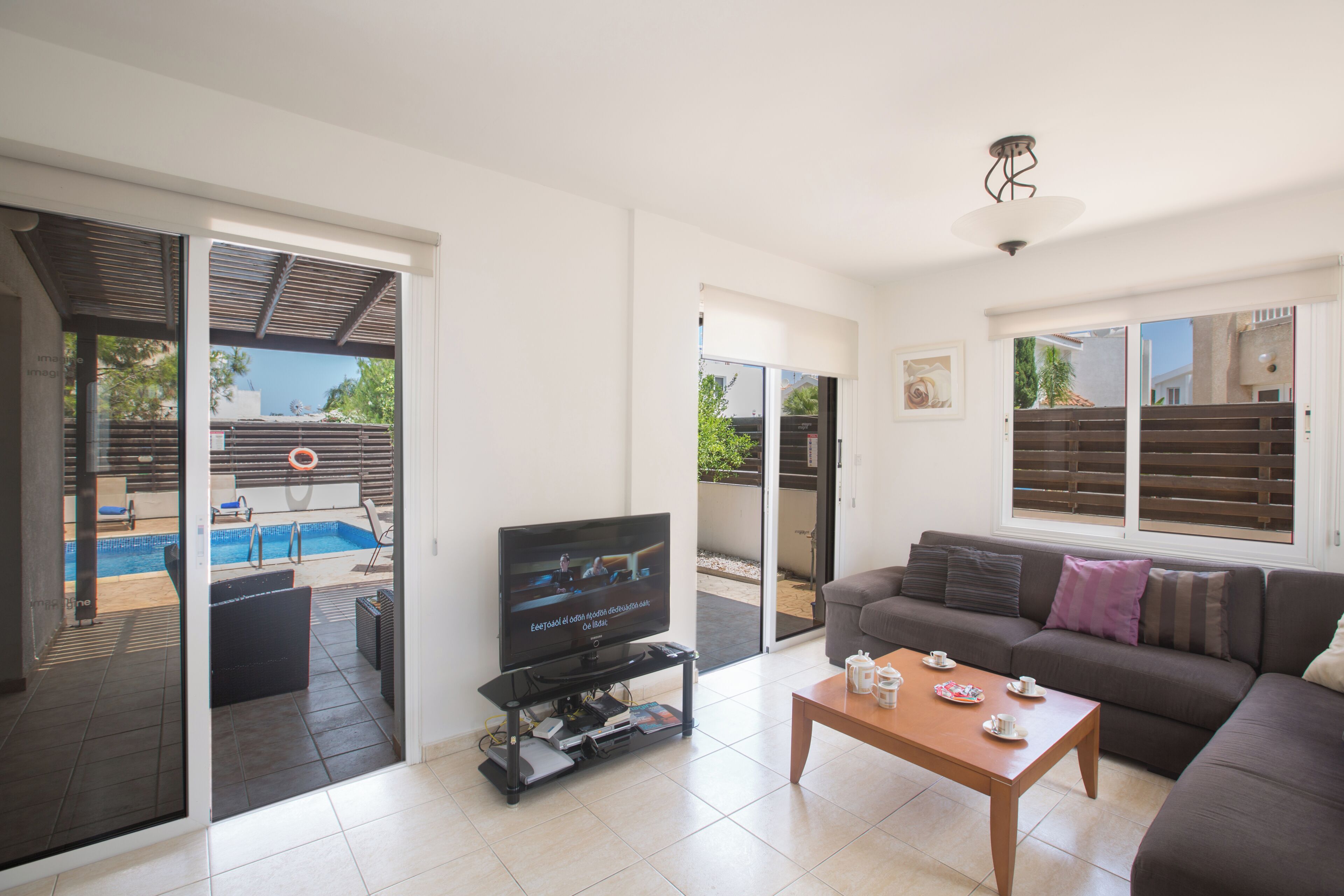 Villa, 3 chambres, piscine privée, vue sur le jardin | Aire de séjour