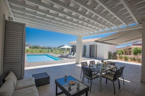 Villa, 3 Bedrooms, Private Pool, Garden View | Outdoor dining - Protaras Holiday Villa Kg81 Private 3 Bedroom Villa With Pool (Ayia Napa)