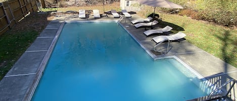 A heated pool