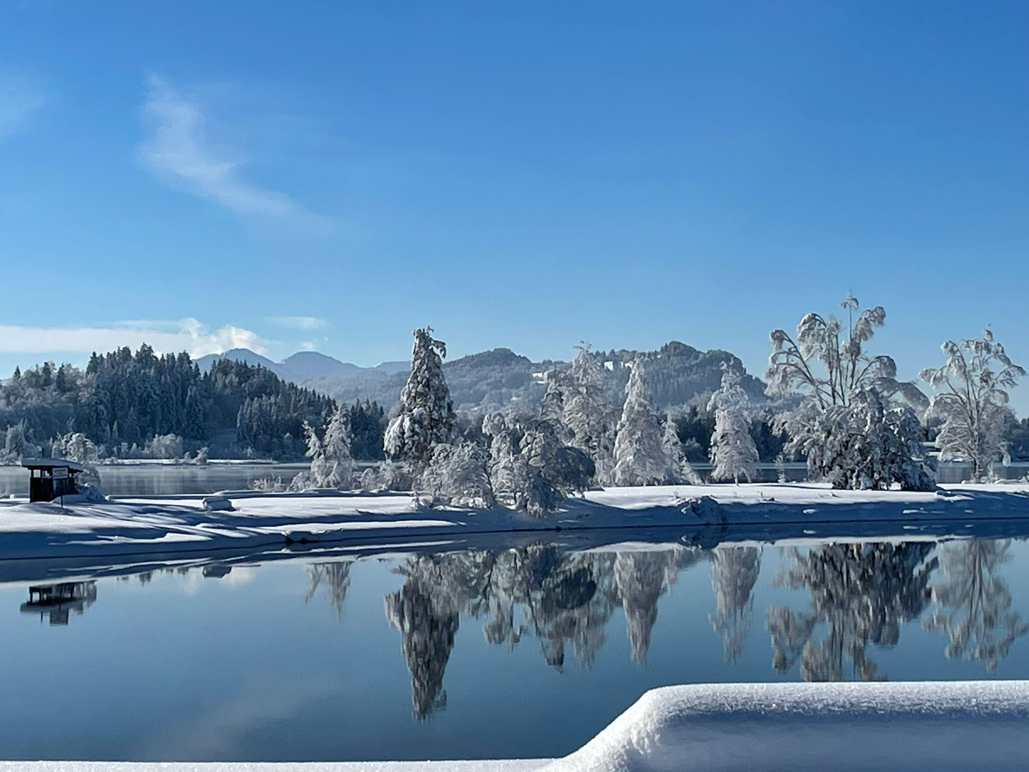 Blick von der Unterkunft