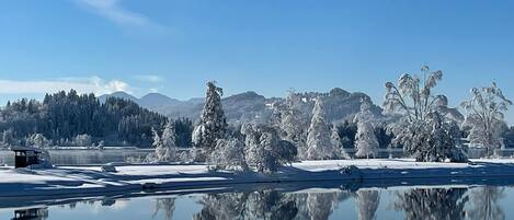 Blick von der Unterkunft