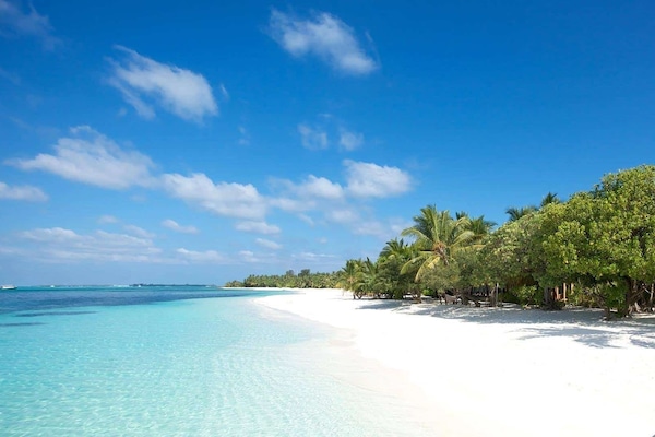 Beach nearby, white sand