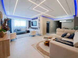 Apartment, 3 Schlafzimmer, barrierefrei, Raucher | Wohnbereich