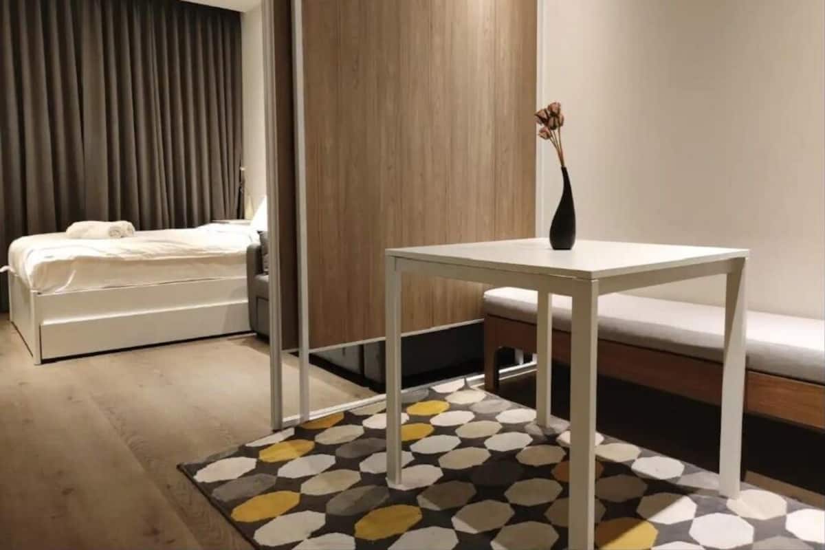 Apartamento, 1 habitación, balcón, vistas al jardín | 1 dormitorio