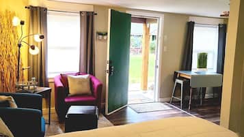 Desk, iron/ironing board, travel crib, free WiFi