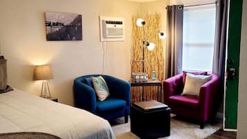 Desk, iron/ironing board, travel crib, free WiFi